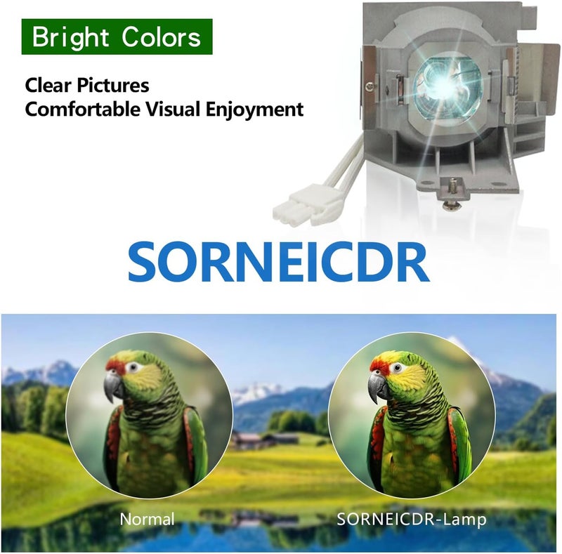 SORNEICDR مصباح بديل RLC-093/RLC-092 متوافق مع جهاز العرض Viewsonic PJD5153 PJD5155 PJD5255 PJD6350 PJD5555W PJD6550Lw PJD6551Lws PJD6350 PJD5353LS مع وحدة الإسكان - Image 3